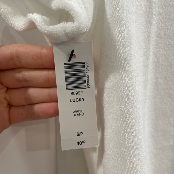 Tna white terry “Lucky” cropped tee - Picture 3 of 4